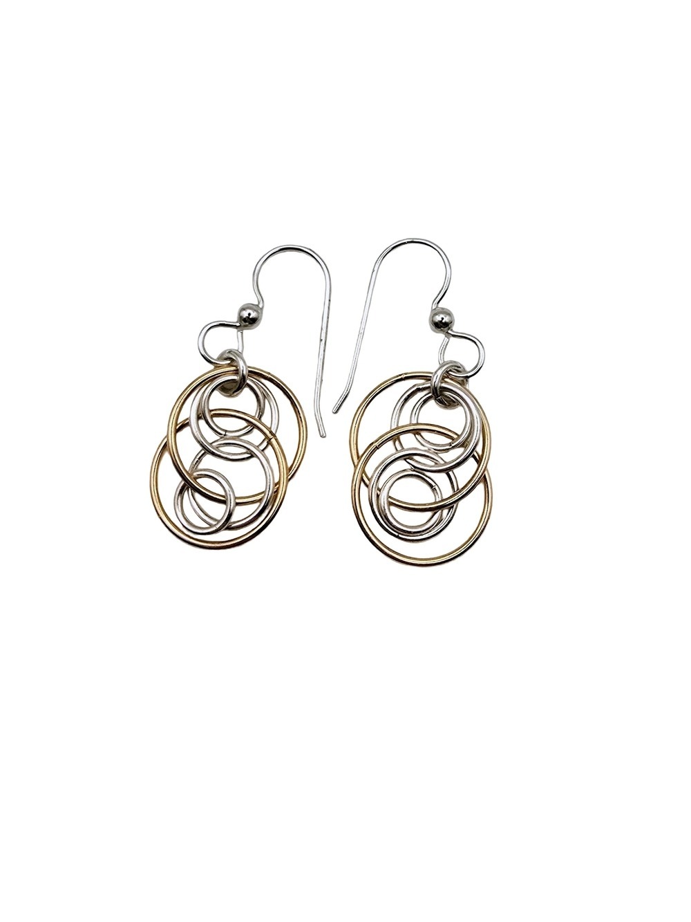 Artisan Layered Hoop Cluster Earrings
